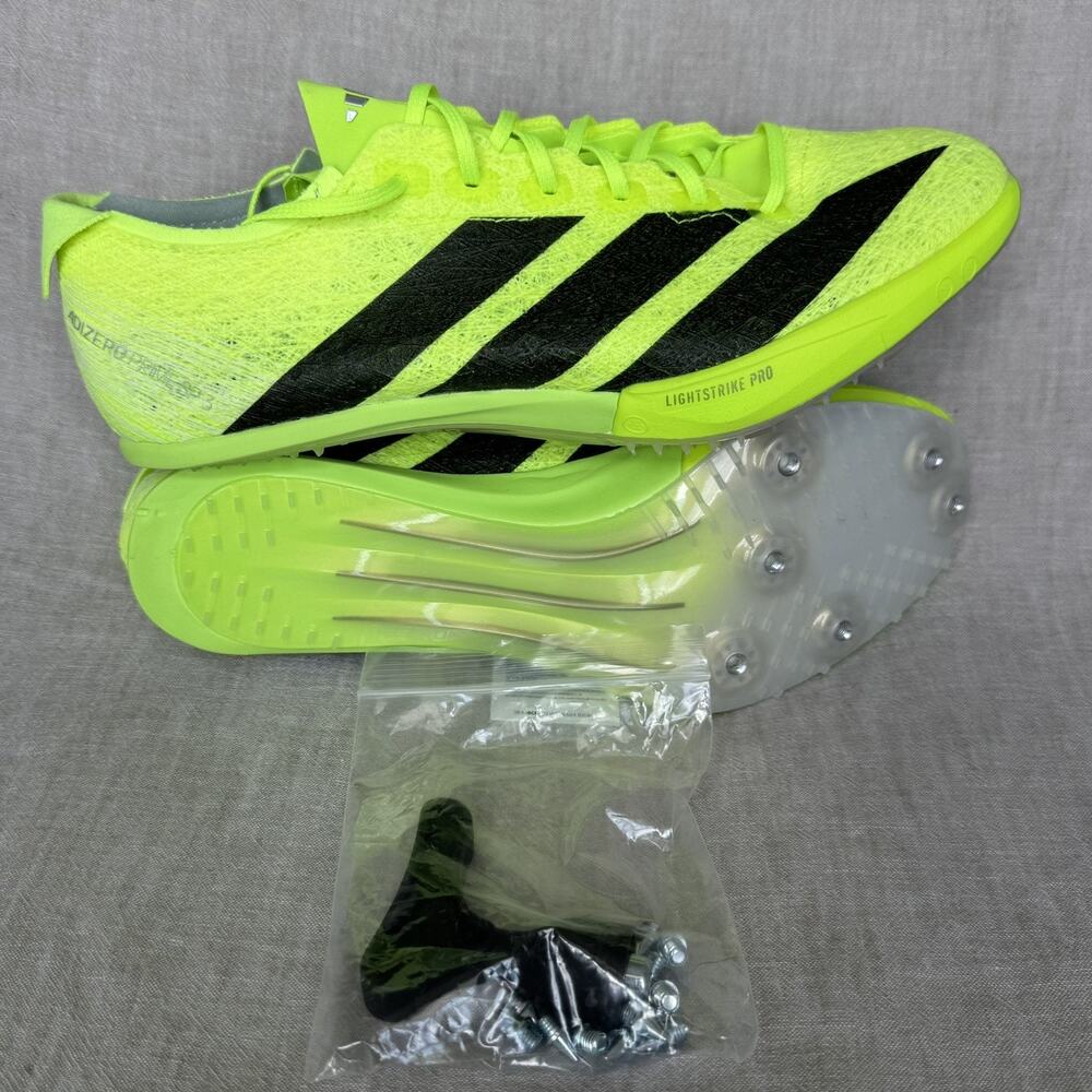 [MENS 7] Adidas Adizero Prime SP 3 Strung Spikes Track Neon Lucid Lemon IH5800